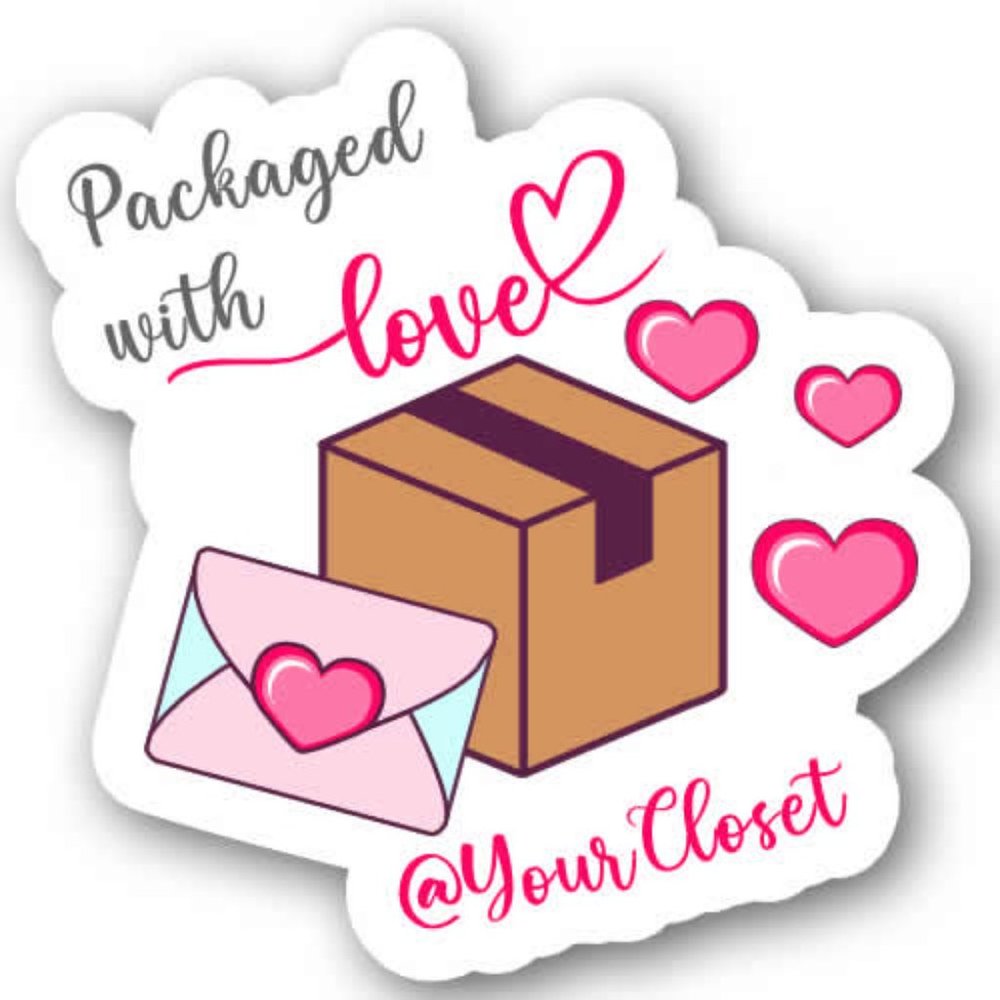 60 THANK YOU Love Stickers 2.16"x2.36" - Picture 2 of 2